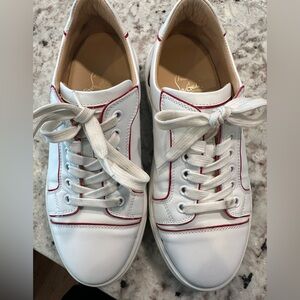 Christian Louboutin Vieirissima two-tone leather sneakers. Size 37.